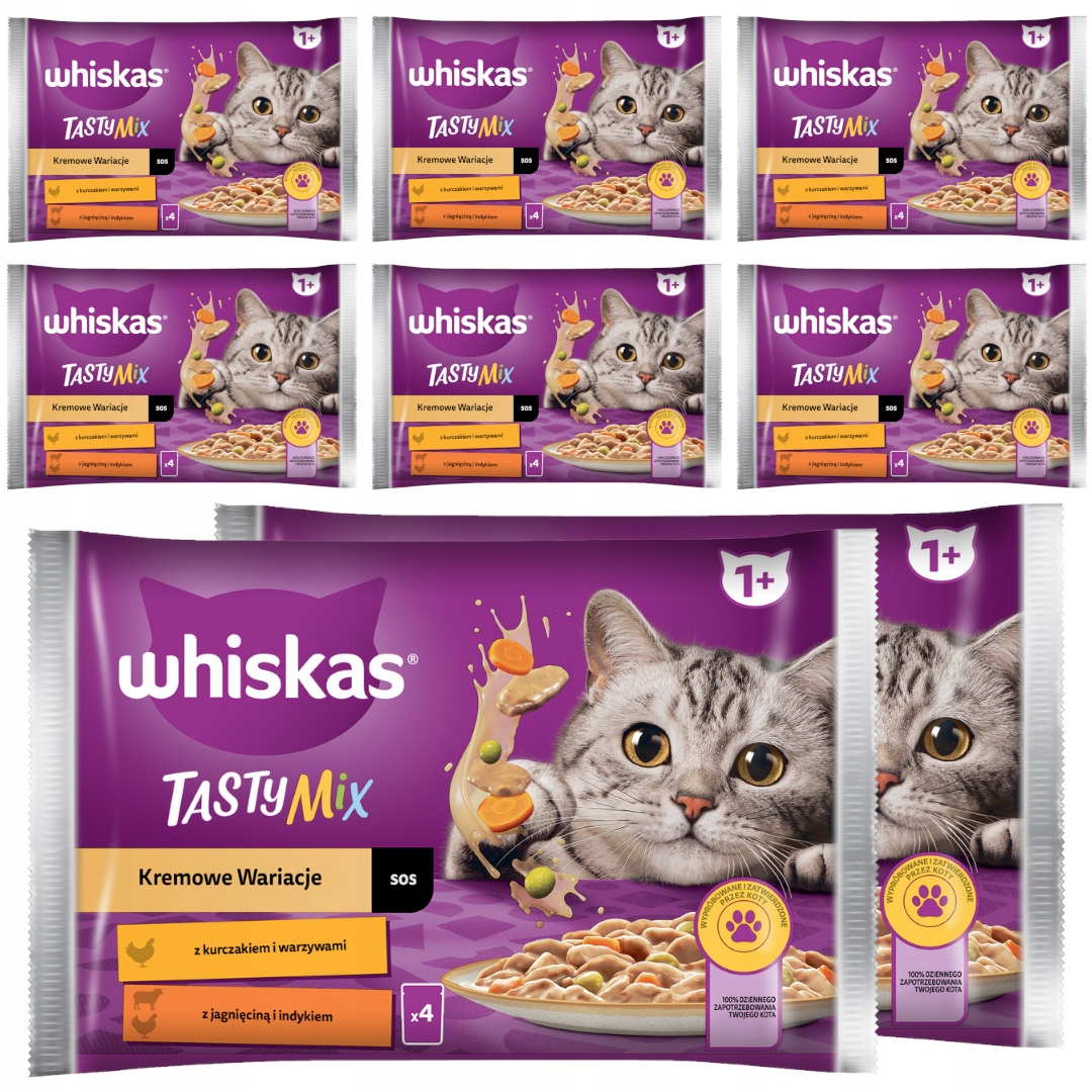 Levně Whiskas Krémové Variace V Omáčce Krmivo Mokré Pro Kočky 32x85 g
