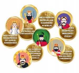 KONFETTI PNEUMATYCZNE 30cm KRÓLOWIE (1) RED PLAST Marka Godan