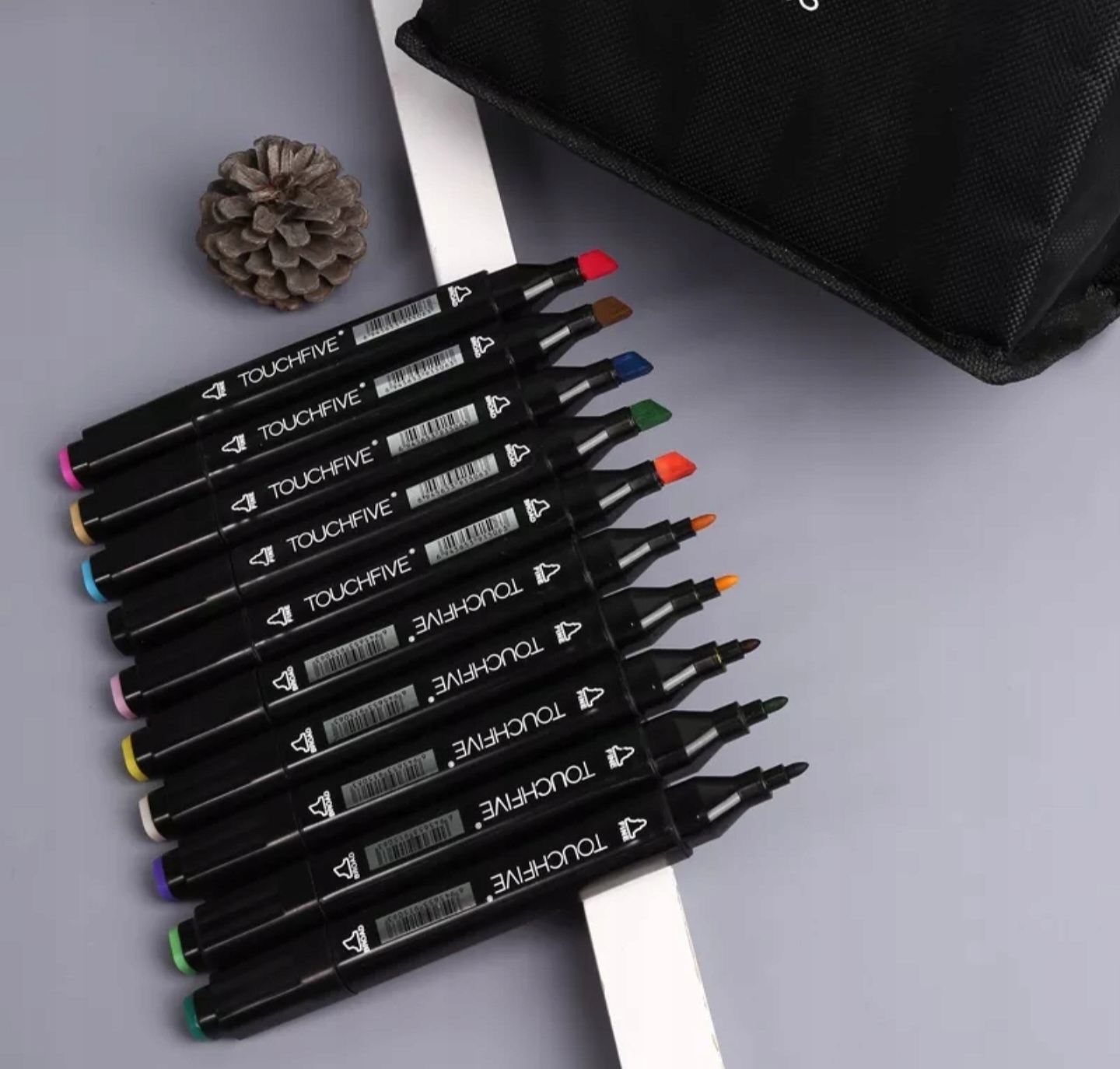 MARKERY ALKOHOLOWE DWUSTRONNE ZESTAW 48 s.+ TORBA Płeć chłopcy dziewczynki