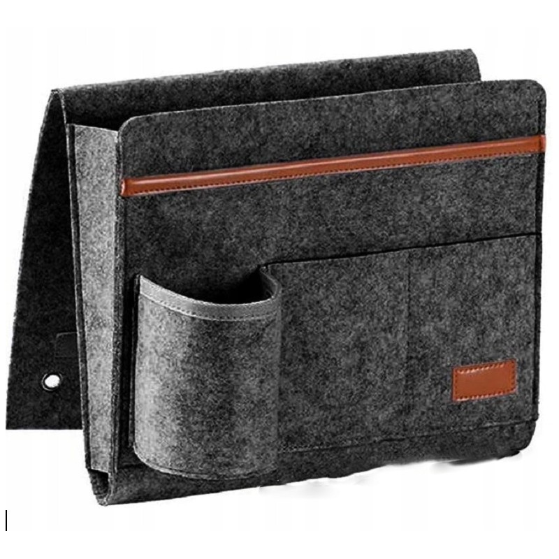 PRAKTYCZNY FILCOWY ORGANIZER NA DOKUMENTY DO AUTA LUB MIESZKANIA - CZARNY Płeć uniseks