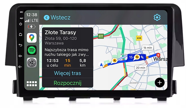 Honda CIVIC 2015-2020 Android Carplay Rádio Navigace 8GB/128GB Dsp