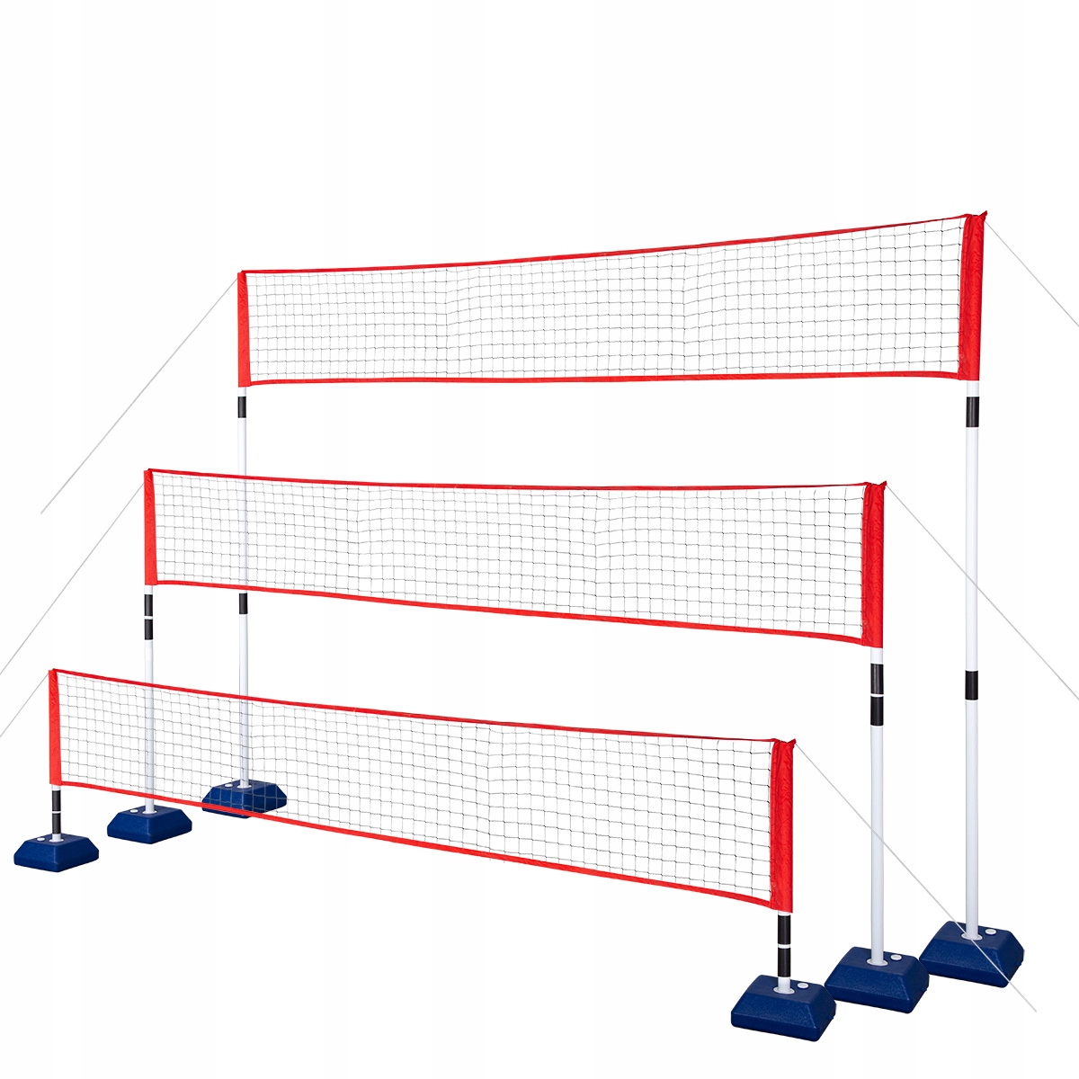 Síť na volejbal a badminton Nils NT0300 Mobilní sada 3v1