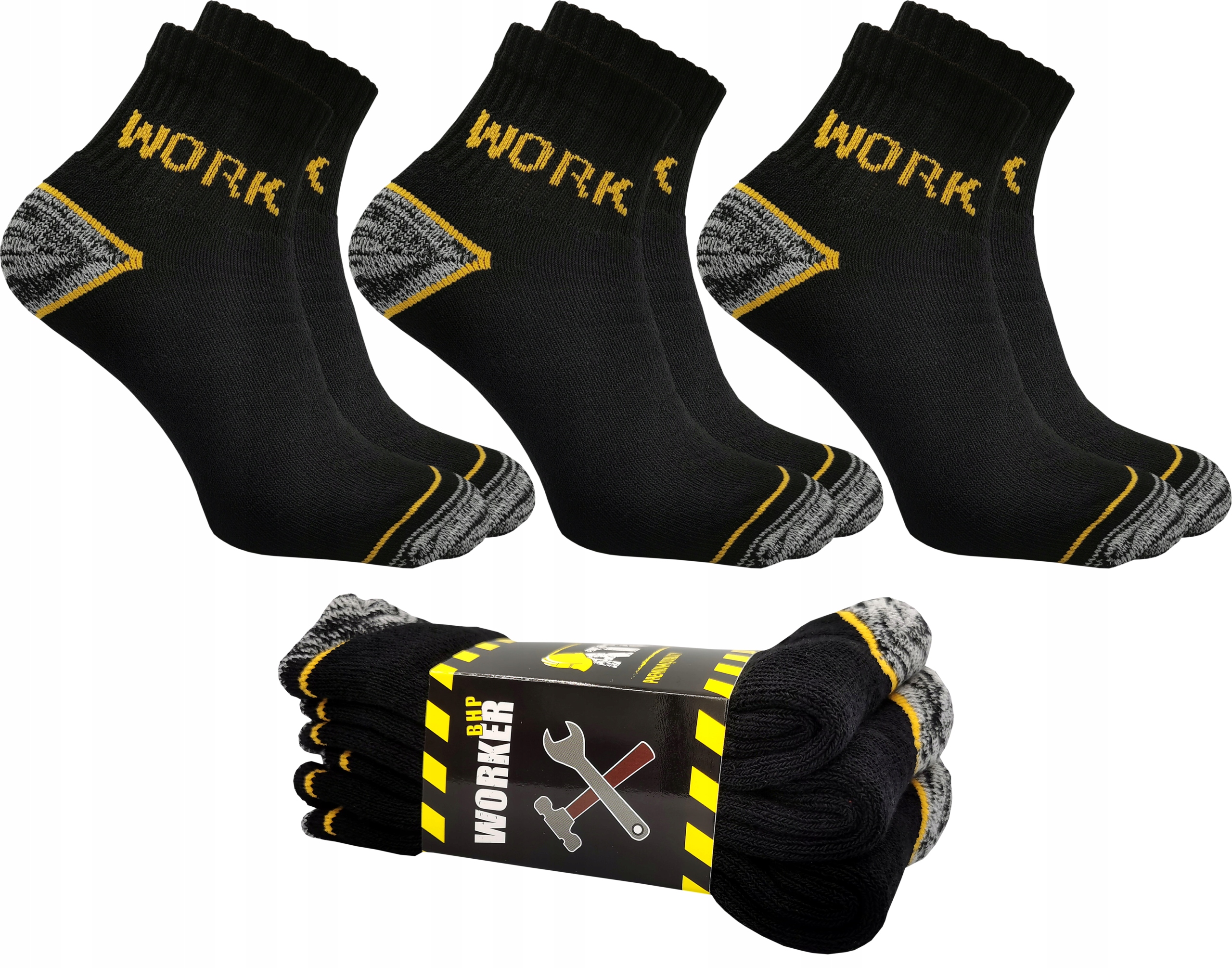

3x Stopki Skarpety Work Bhp robocze Atut 43-46 Moc