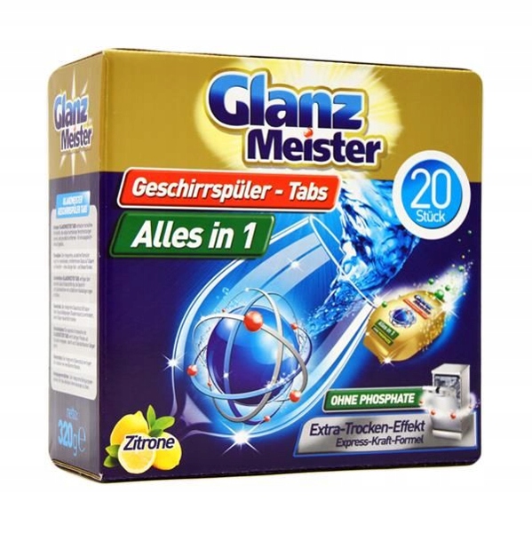 

Glanzmeister Tabletki Do Zmywarki 20SZT All In 1