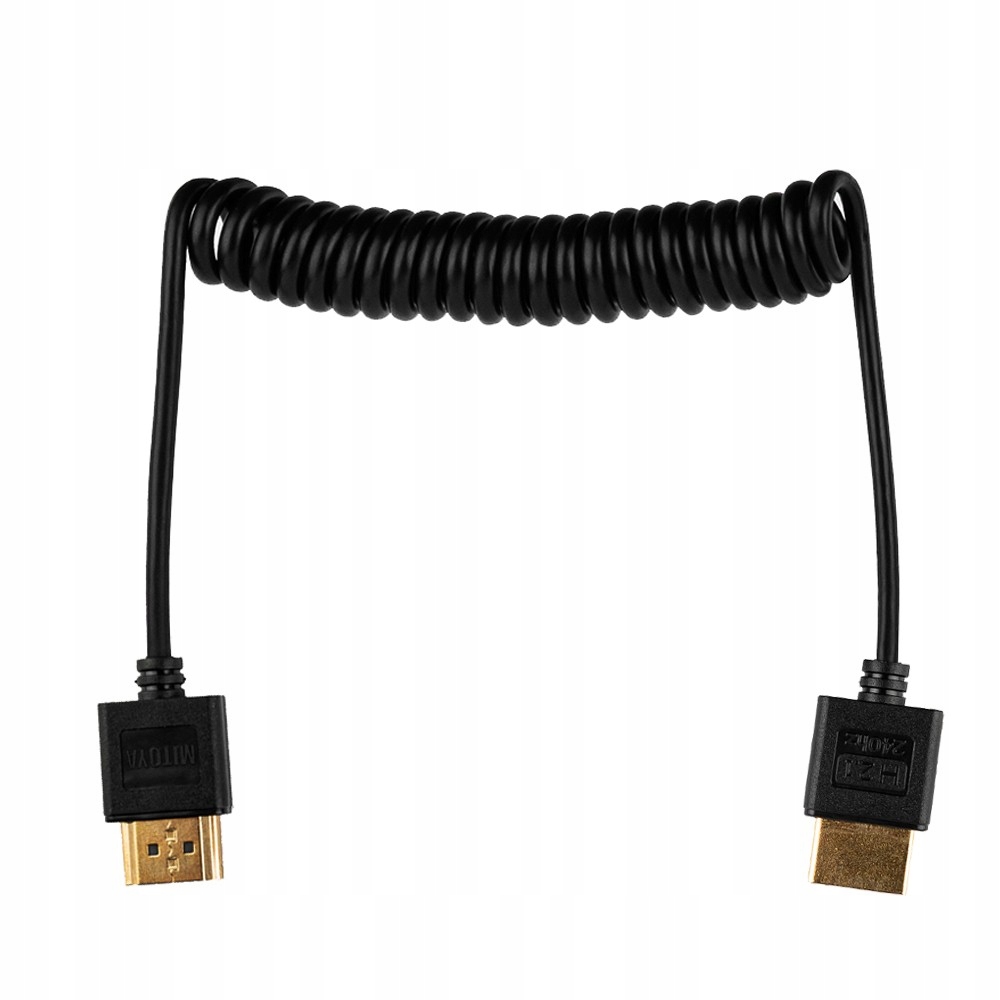 Przewód Hdmi Hdmi 50cm spiralny