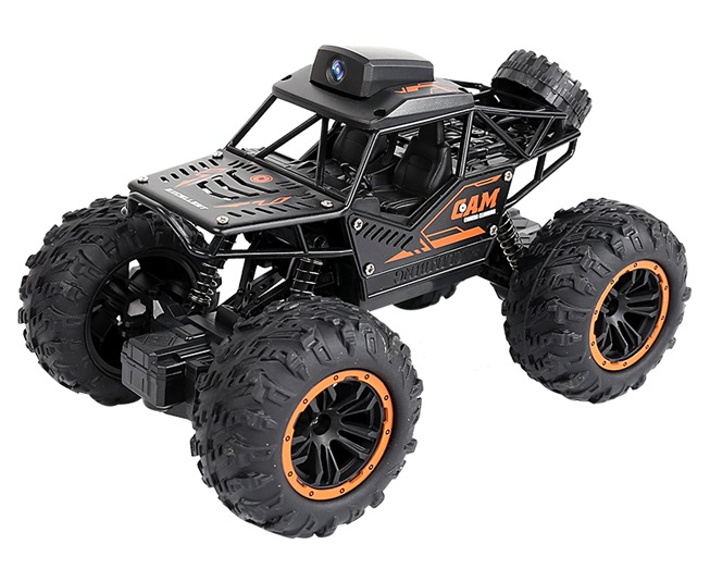 AUTOMOBILIS SU KAMERA, WIFI, TIESIOGINIO VAIZDO FUNKCIJA, BEKELĖS AUTOMOBILIS MONSTRAS + NUOTOLINIO VALDYMO PULTAS. Gamintojas click4TOYS