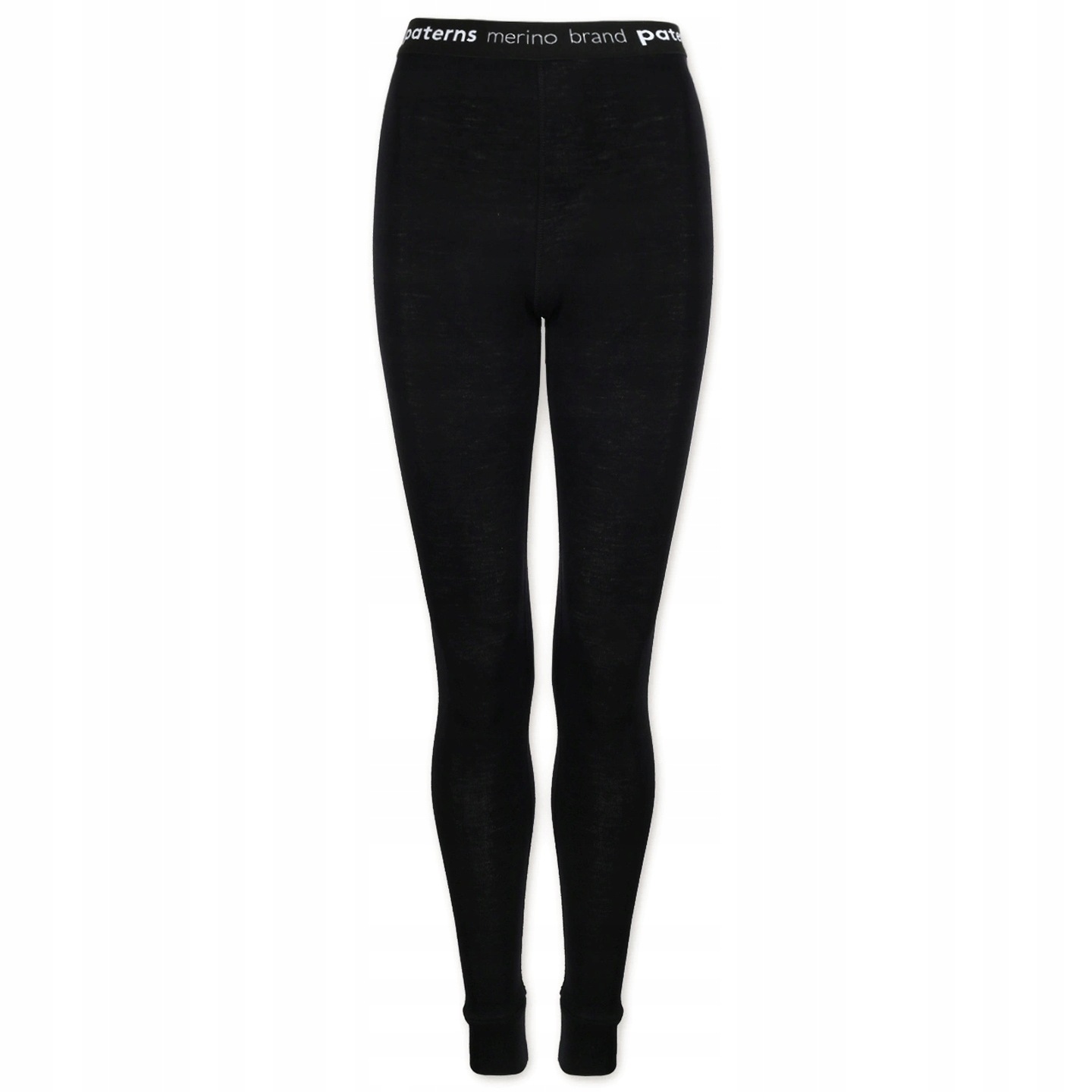 Legginsy termoaktywne damskie z wełny merino 100% czarne XL