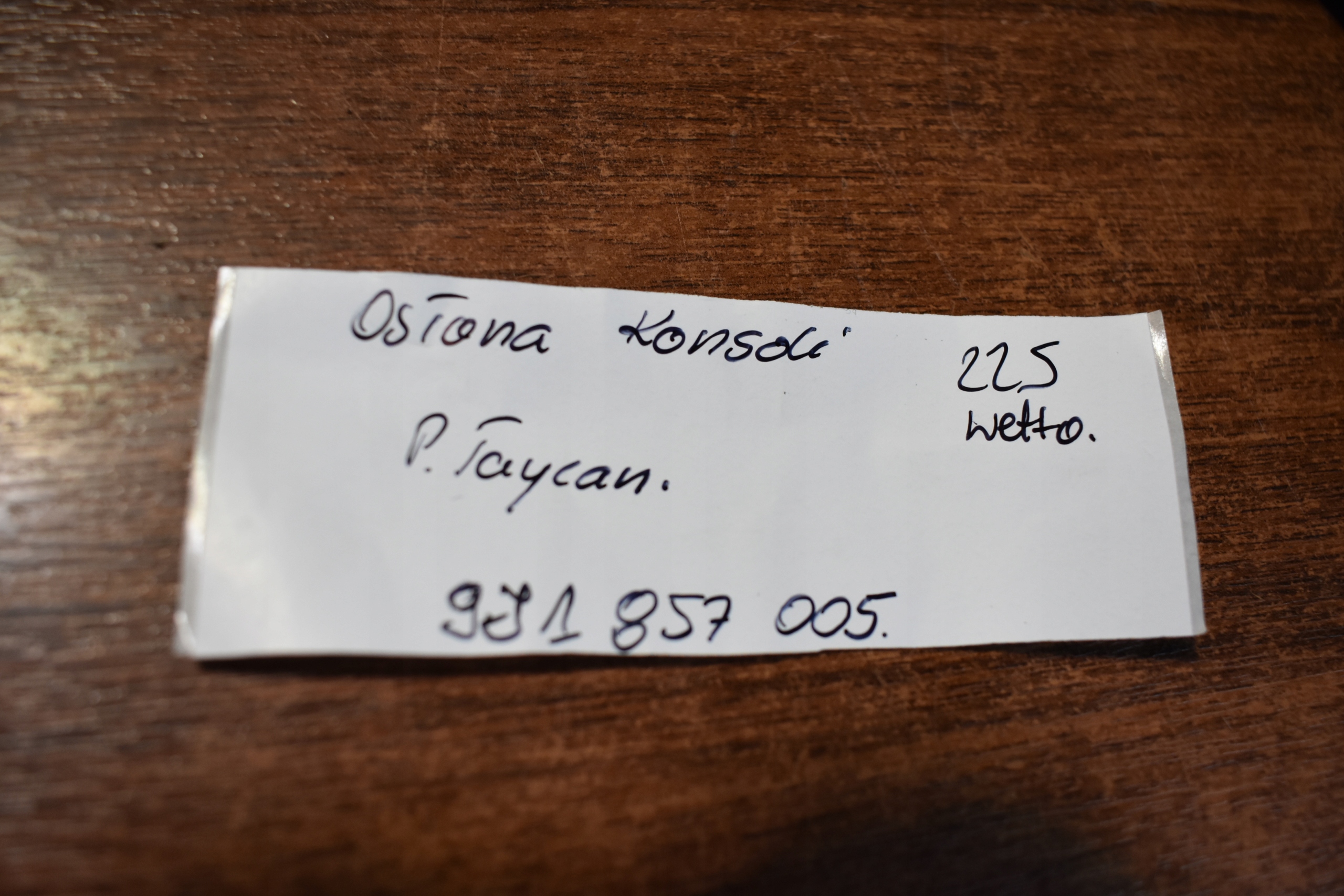 IDEALNA Blende Abdeckung konsole PORSCHE TAYCAN 1 9