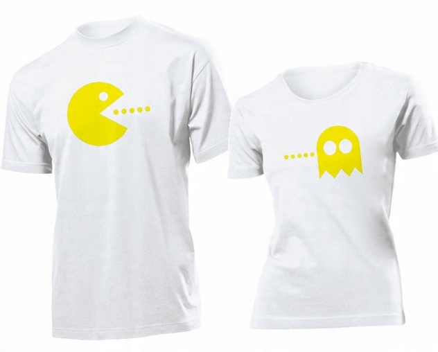 

Koszulki dla par Pacman I Duszek Komplet XL