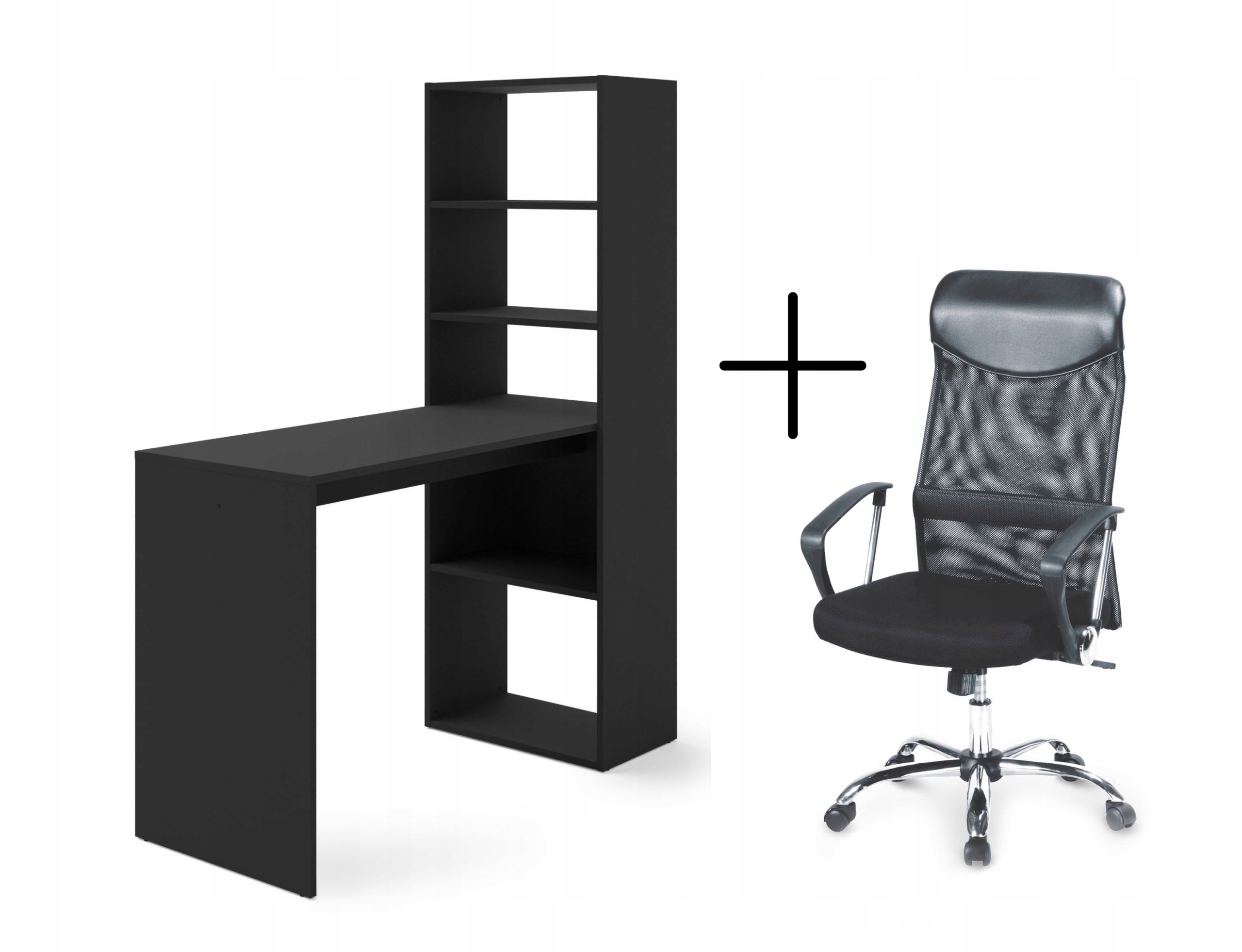 Počítačový stůl Harmony černý mat Křeslo k psacímu stolu Vire černá