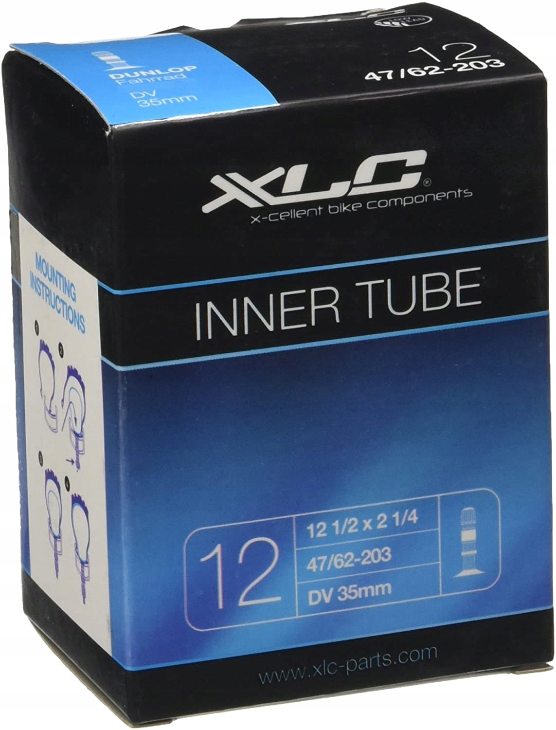 XLC INNER TUBE 12 DĘTKA ROWEROWA 47/62-203
