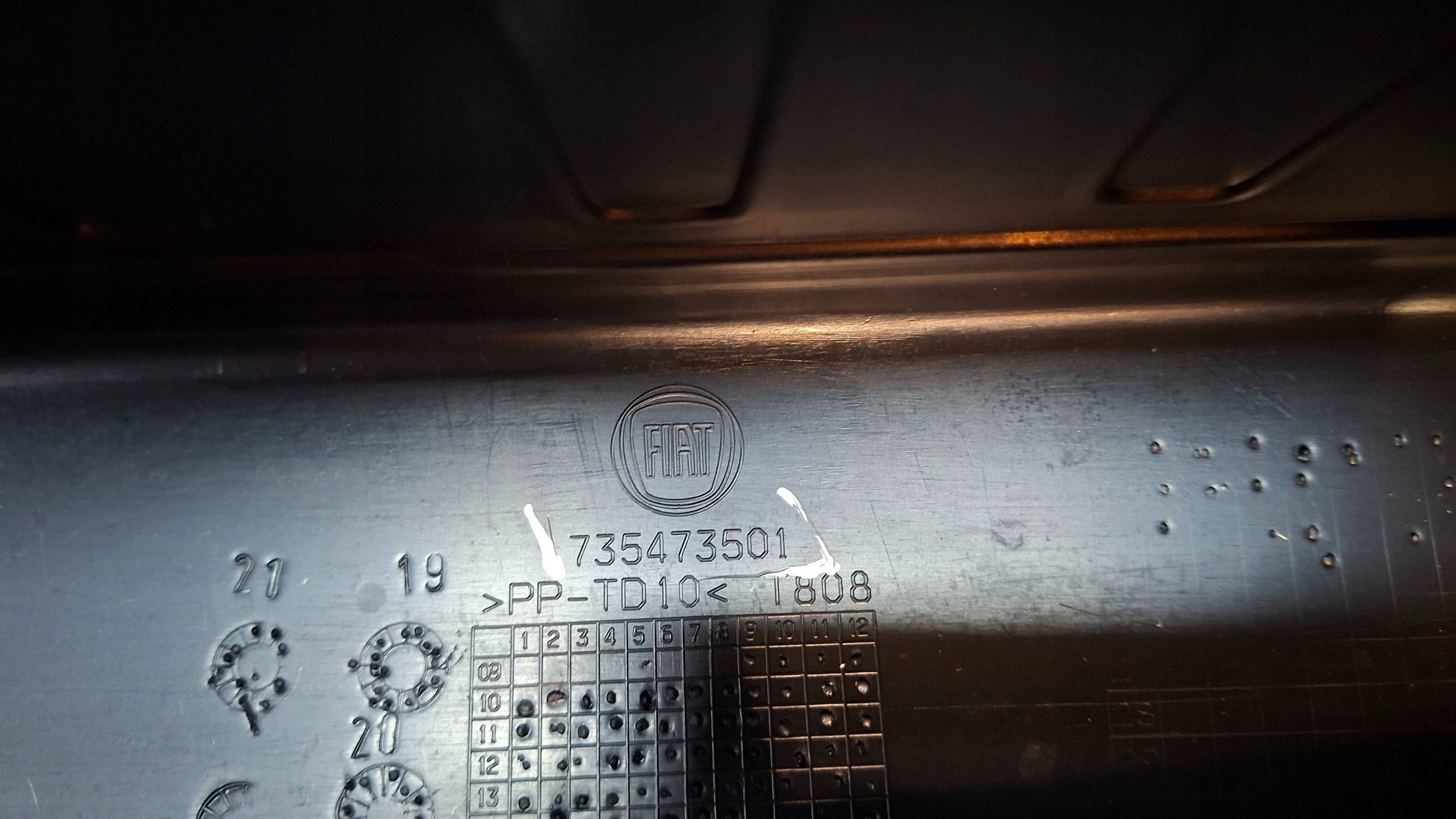 bumper rear part 735473501 FIAT DOBLO II 2010
