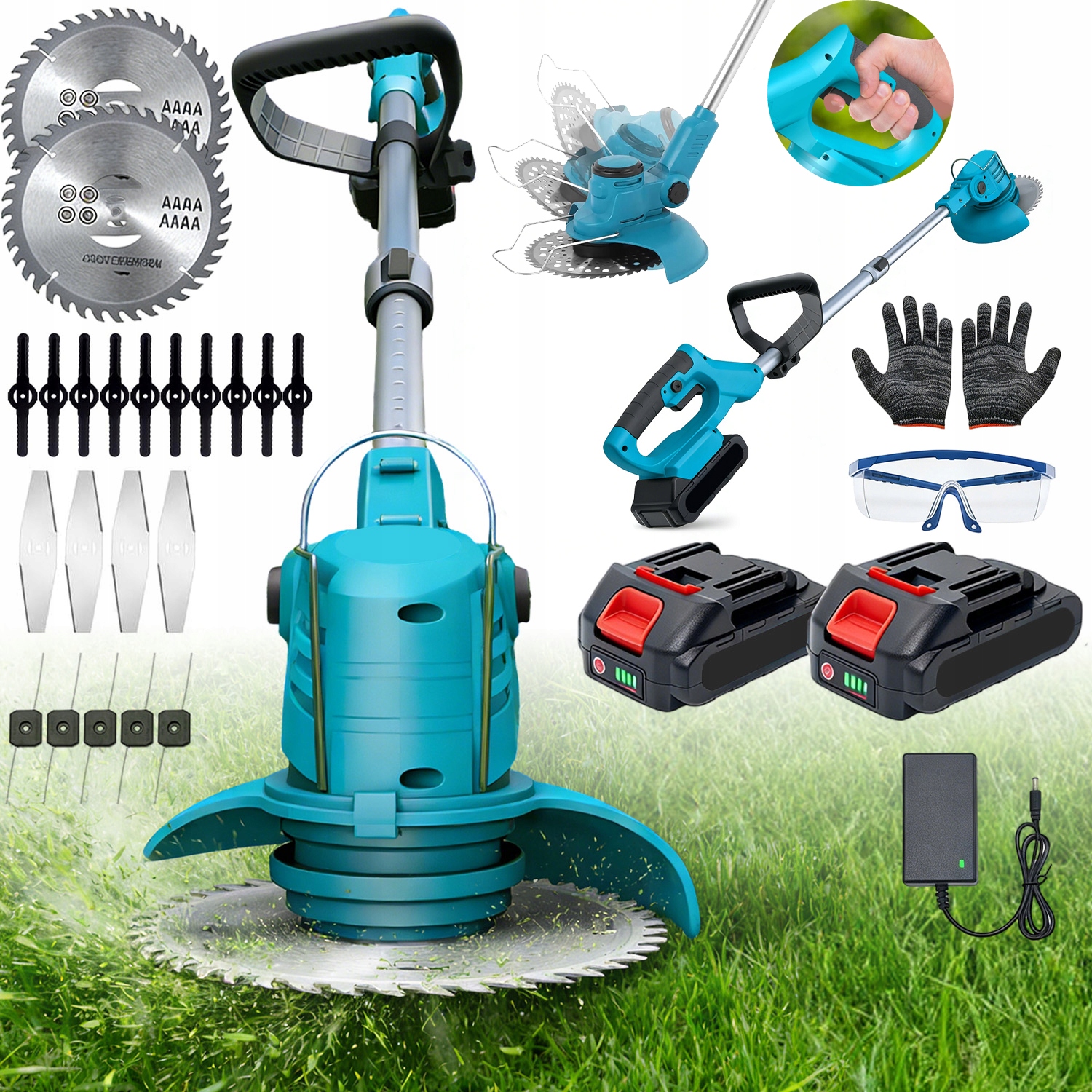 Křovinořez Set Sekačka Křovinořez 800W S Ochrannými Brýlemirukavice