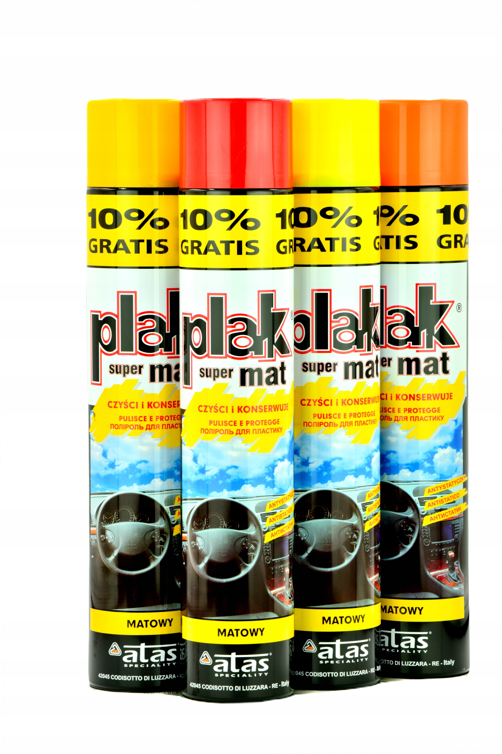 

Plak Supermat Zestaw 4 Szt. Czyszczenie Kokpitu