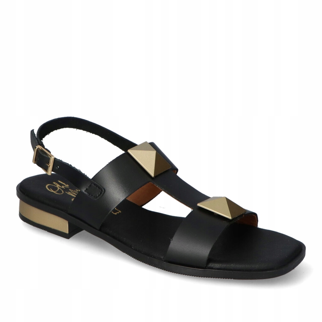 Dámské sandály Oh my Sandals Černé Lico Kožené S Ozdobou 39