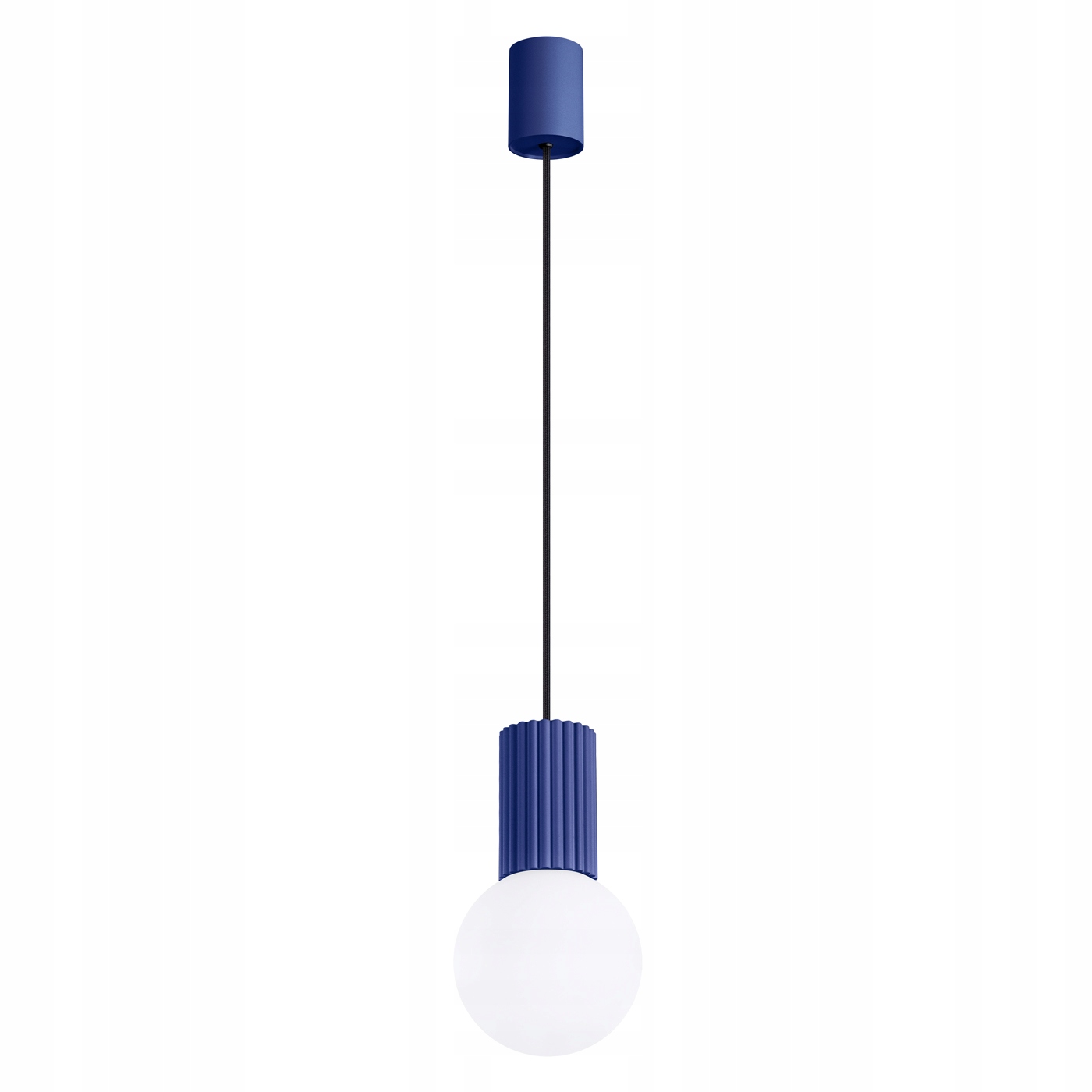 Modrá závěsná lampa Halo skleněné stínidlo Ø12 cm do obývacího pokoje SL.1739 Sollux