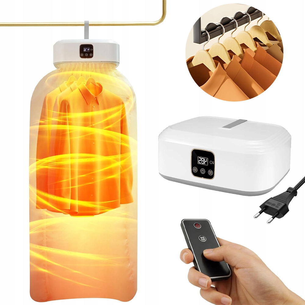 Levně Elektrická Sušák Prádla Inteligentní Sterilizace Skládací Časovač 600 W