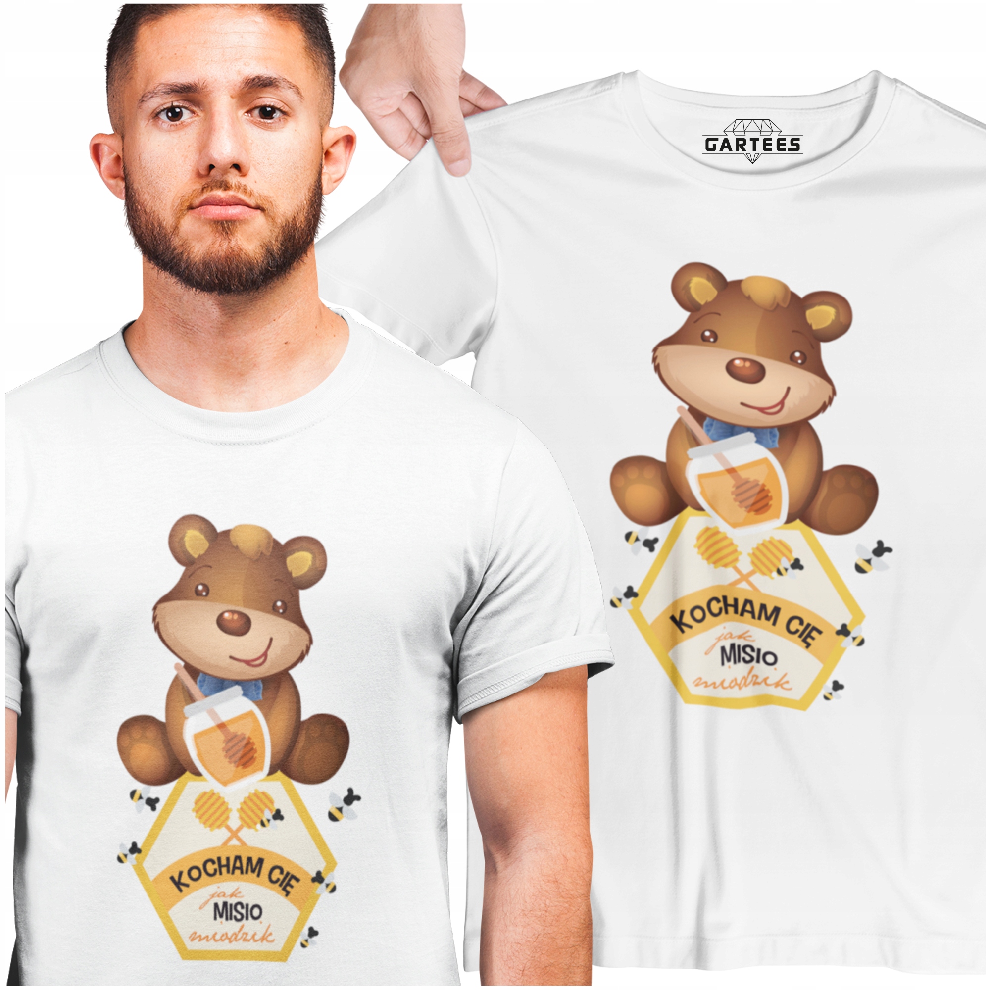 

T-shirt Prezent Dla Chłopaka Kocham Cię Misio Miód