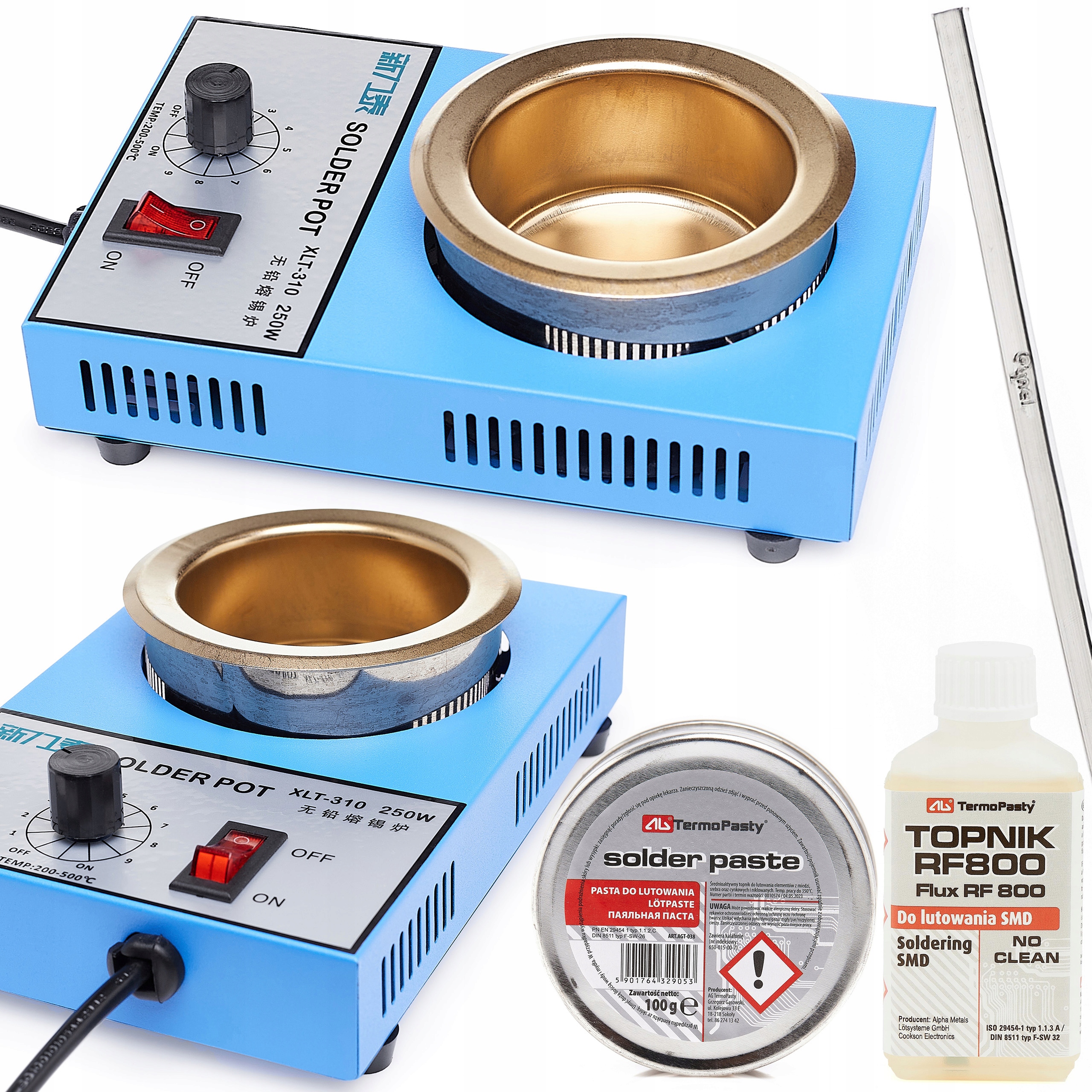 Pájecí Kelímek Na Tavení Pro Pocínování 250W Akcesoria XL Pasta Cín