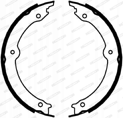 ZESTAW SZCZĘK HAMULCOWYCH, HAMULEC POSTOJOWY Producent części Ferodo