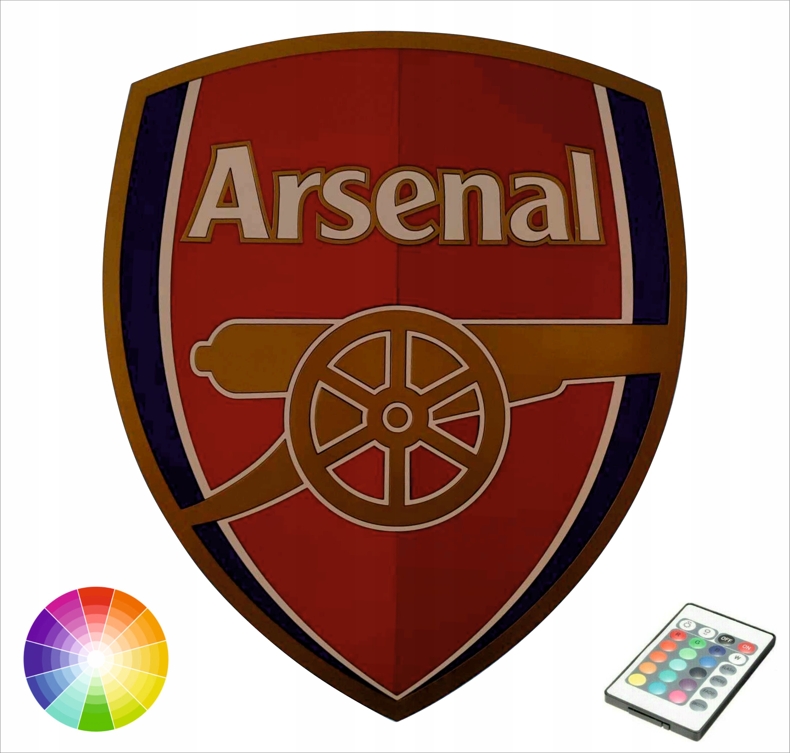 Erb Arsenal Londýn noční lampa na zeď