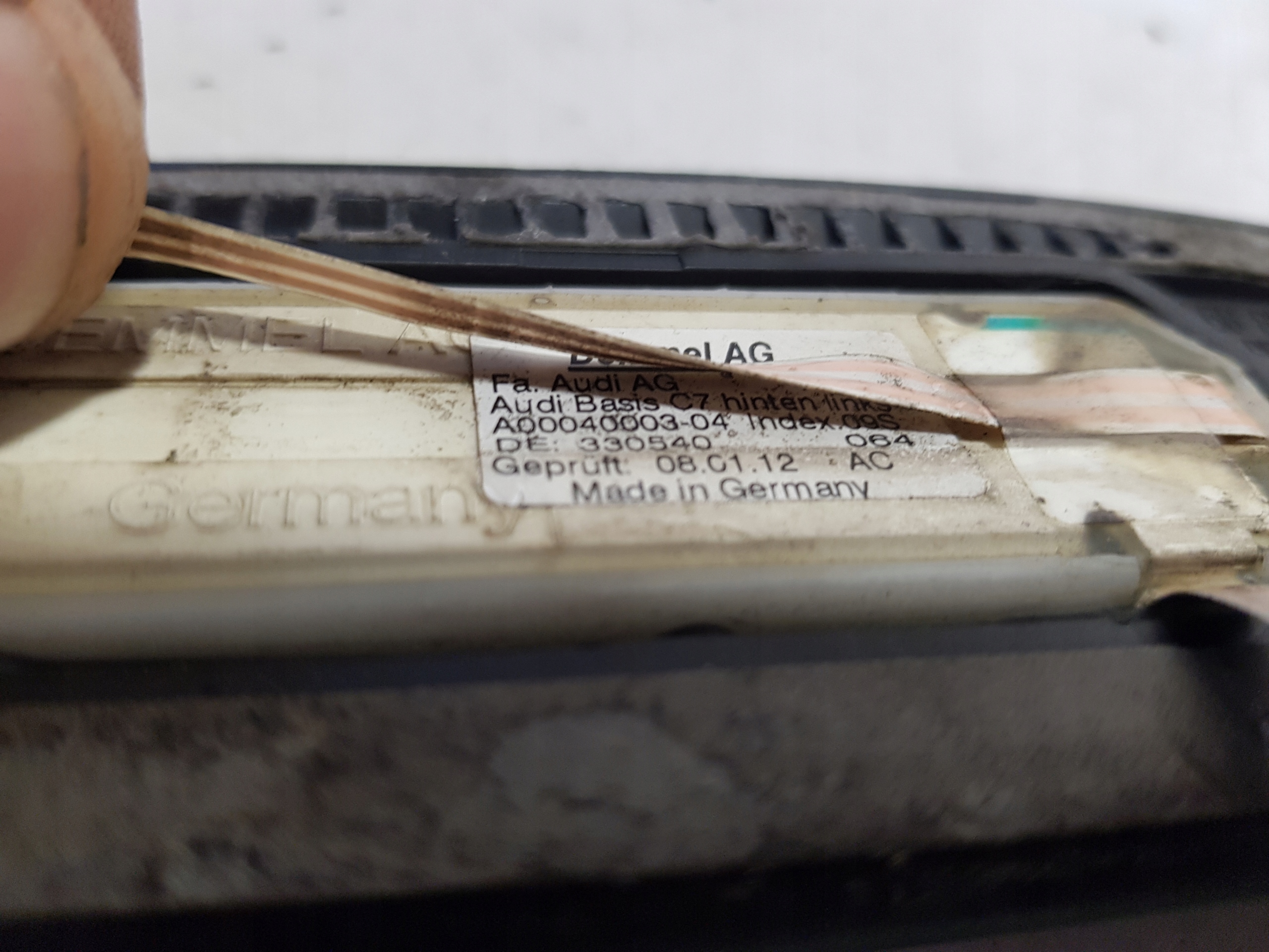 moulding of the threshold threshold cap left rear part rear AUDI A7 4G