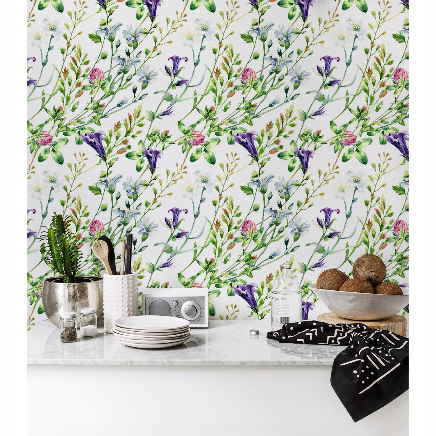 

Flizelina tapeta ścienna Dzikie kwiaty 104x70 cm