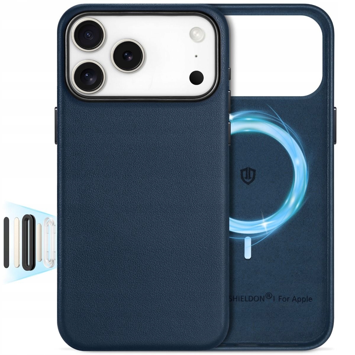 Etui Plecki Shieldon Prawdziwa Skóra do Apple iPhone 17 Pro MagSafe
