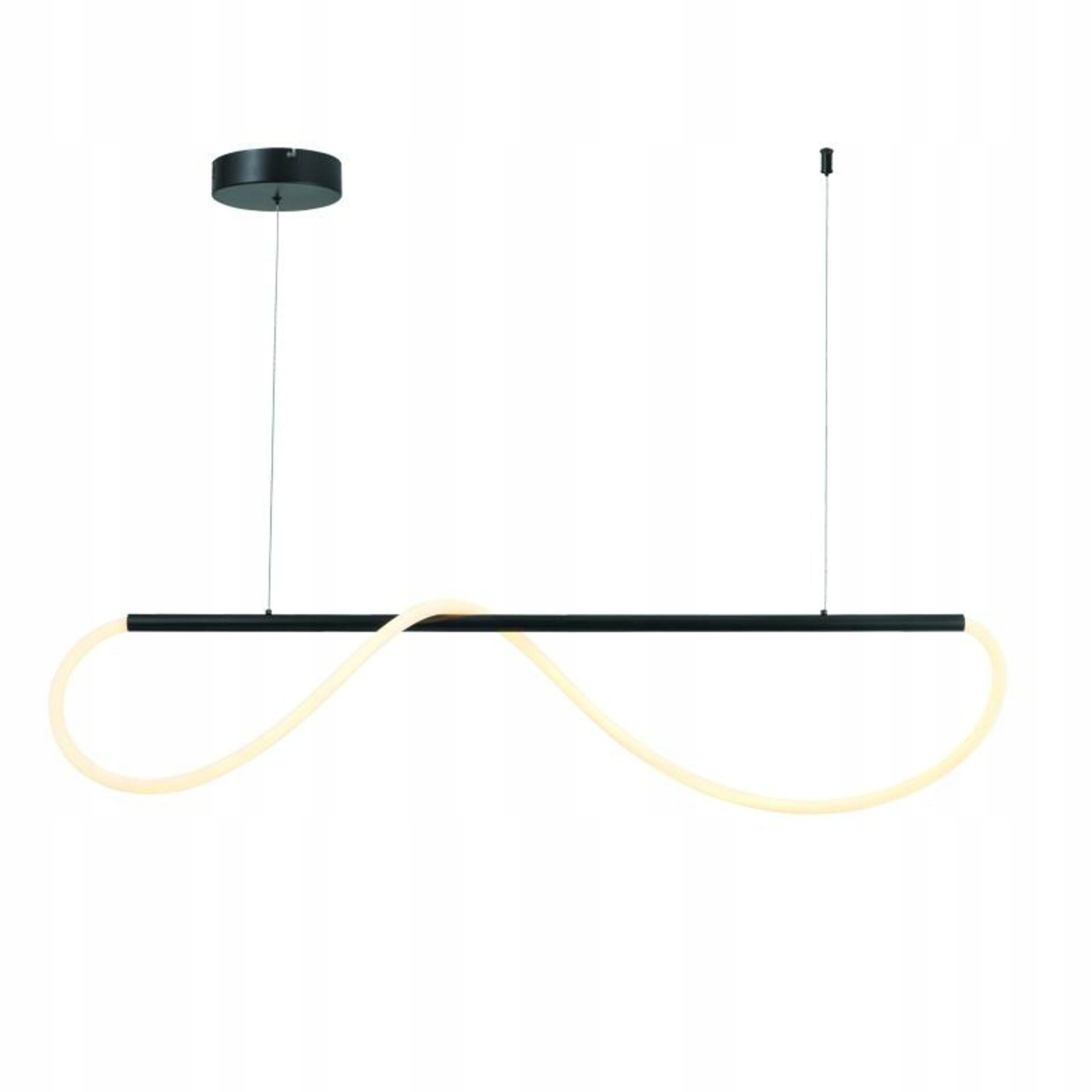 Aca Lighting závěsné svítidlo Led 36W 3000K 2000lm Wave černá kov IP20 120X