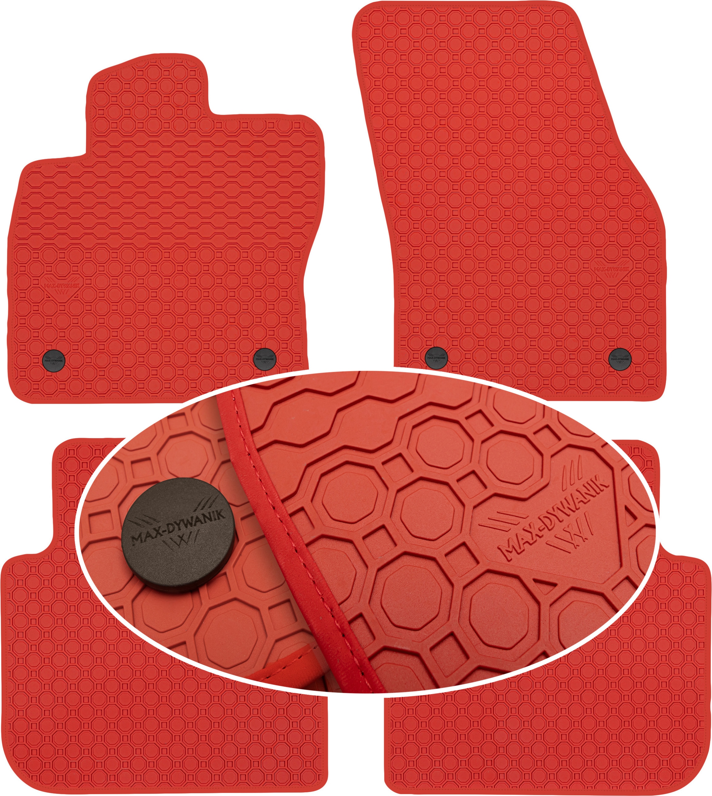 Vw Tiguan Allspace 2018 Koberce Červené