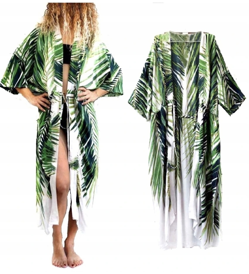 PAREO NA STRÓJ NARZUTKA JUNGLE KIMONO LIŚCIE BOHO Rodzaj pareo