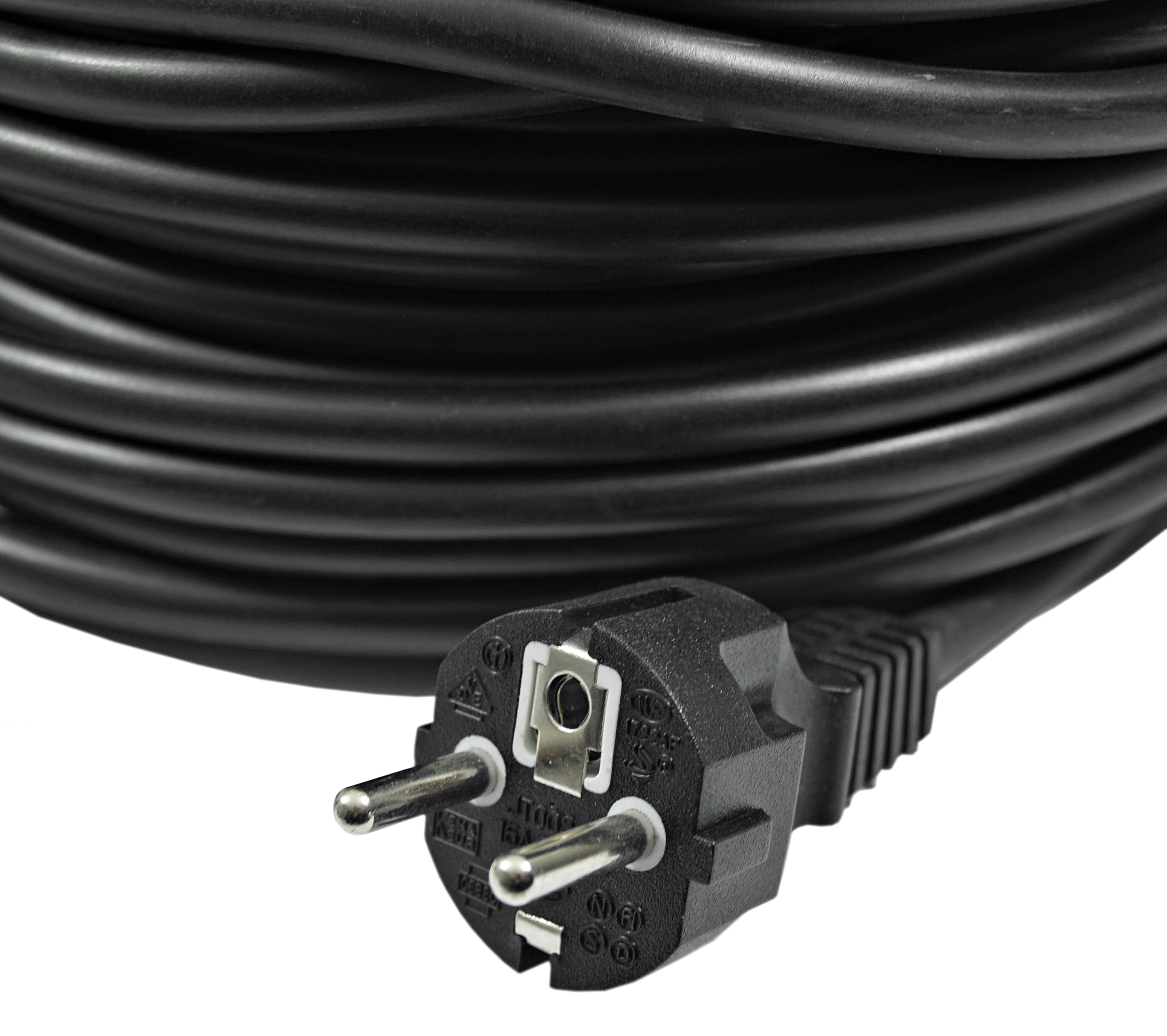 PRZEDŁUŻACZ PVC 15M OWY 3X1,5 230V IP44 H05VV-F Materiał izolacji polwinit
