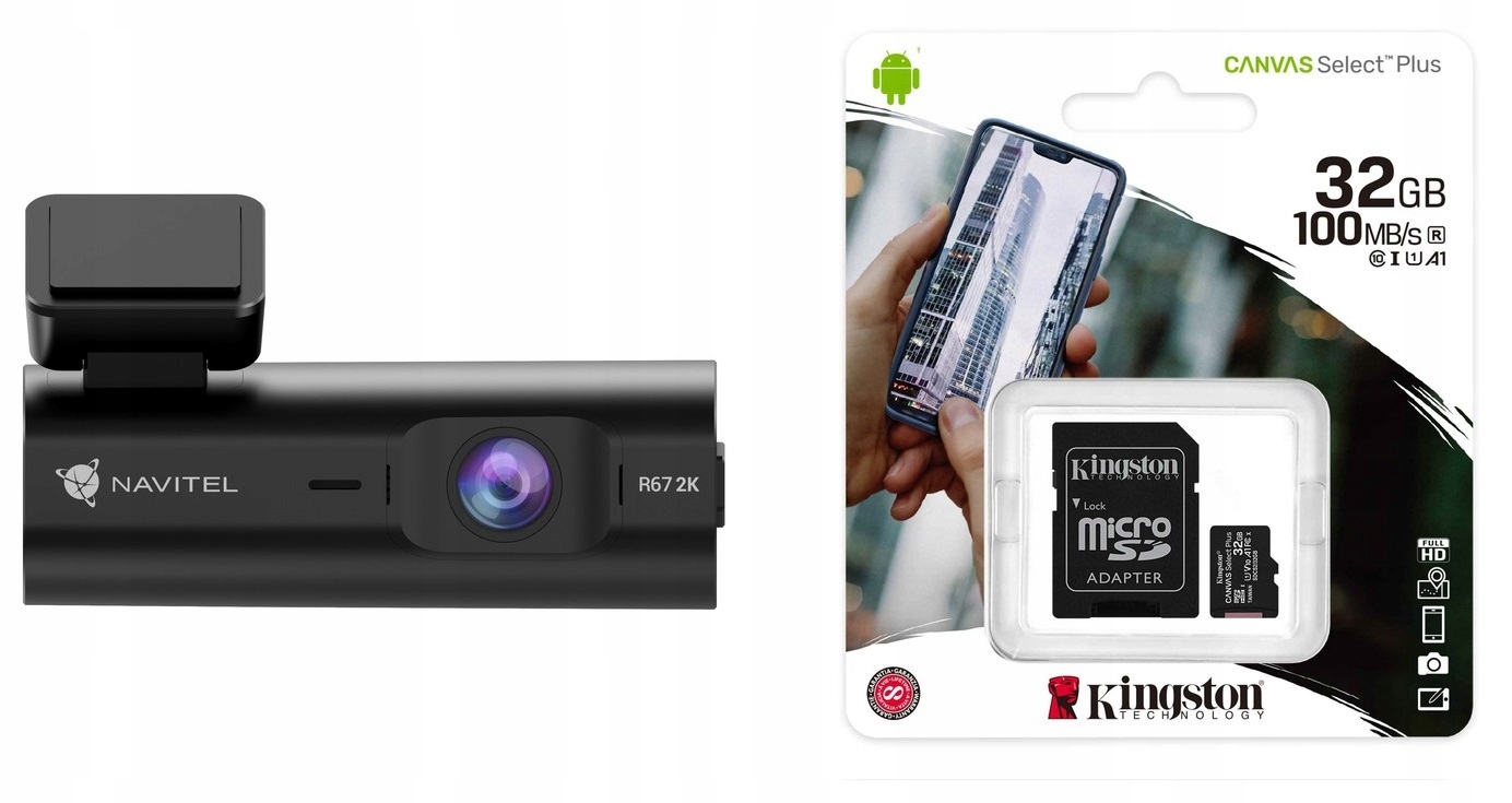 Navitel R67 2K Autokamera Video Wi-Fi 32GB Kingston