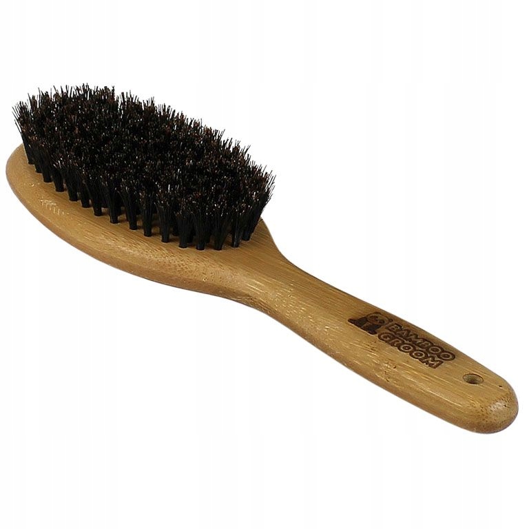 

Bamboo Groom Owalna szczotka z włosia dzika L
