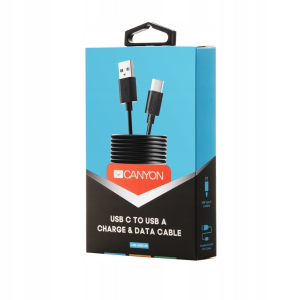 CANYON Kabel UC-1 USB do USB-C 5W 1 m Czarny — 4