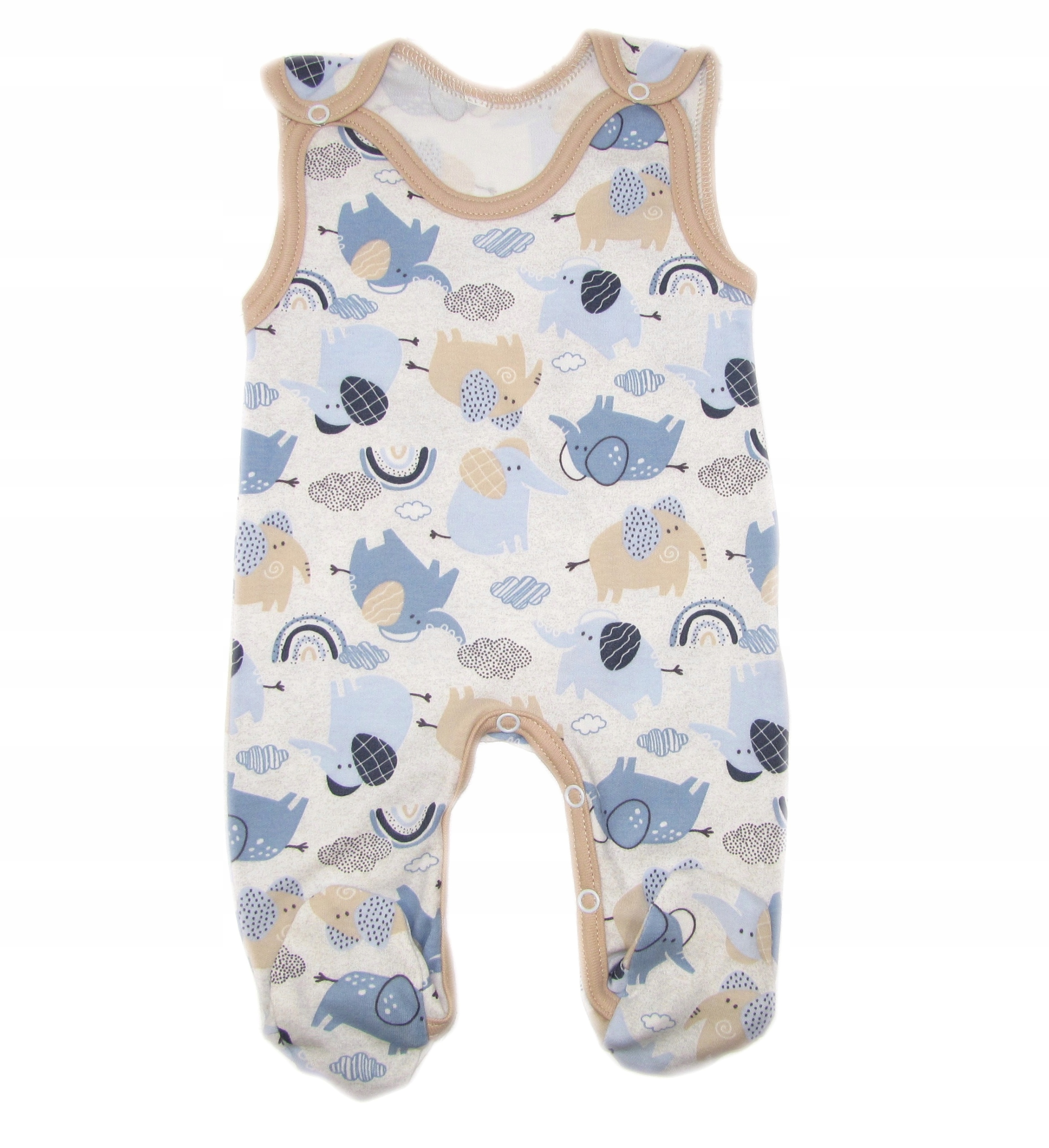 ŚPIOCHY NIEMOWLĘCE ŚPIOSZKI BAWEŁNIANE r.56 /76a/ Rękaw bez rękawów