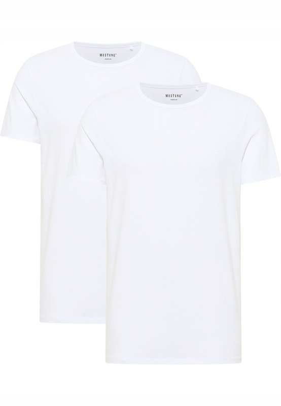 U1399 T-shirt Koszulka Mustang Jeans Dwupak Biała R. 2XL