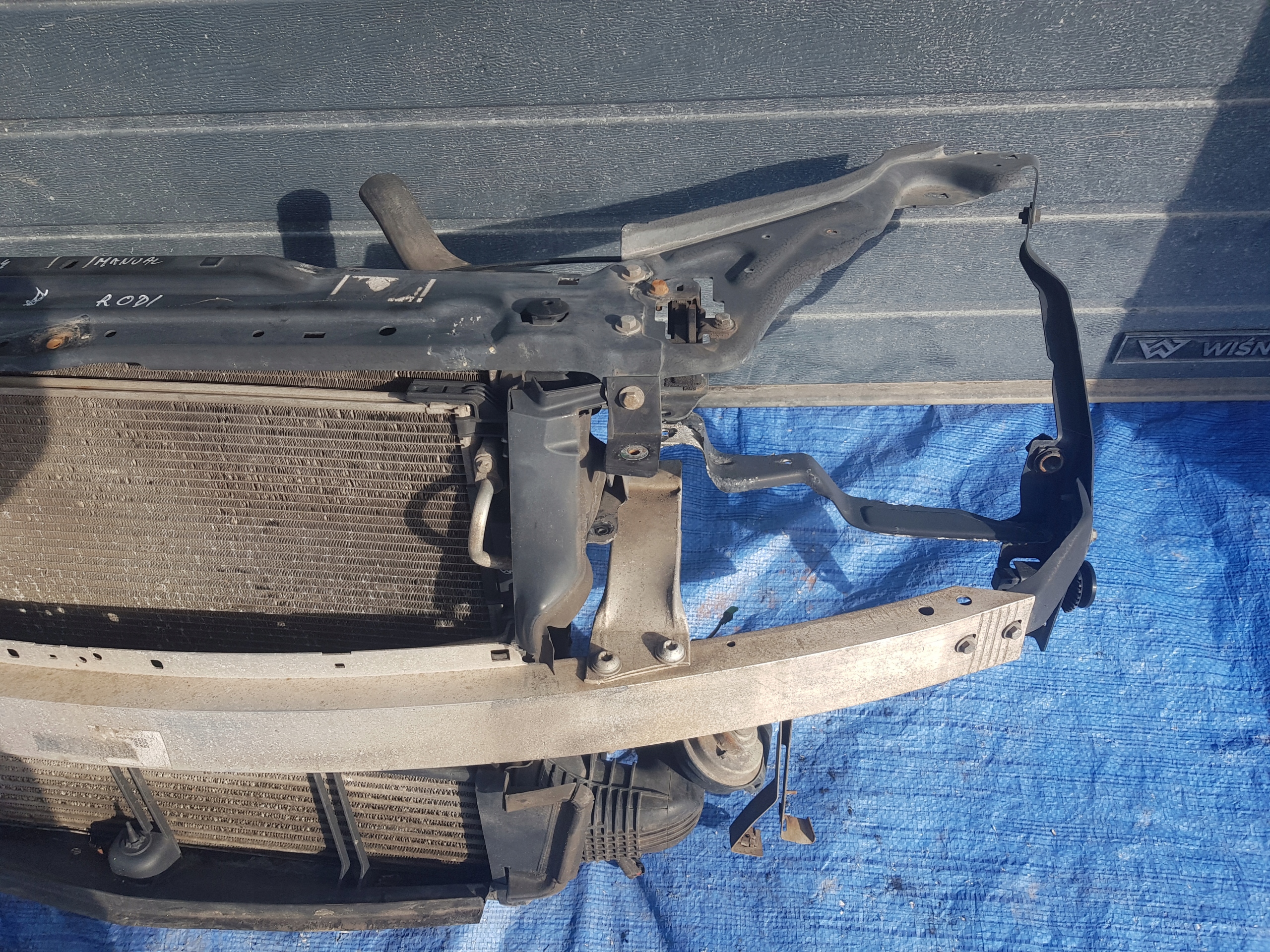 support panel for radiators radiator MERCEDES W204 2.2 CDI 651 MANUAL