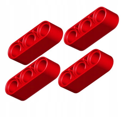 

Lego 32523 4153718 liftarm 1x3 czerwony