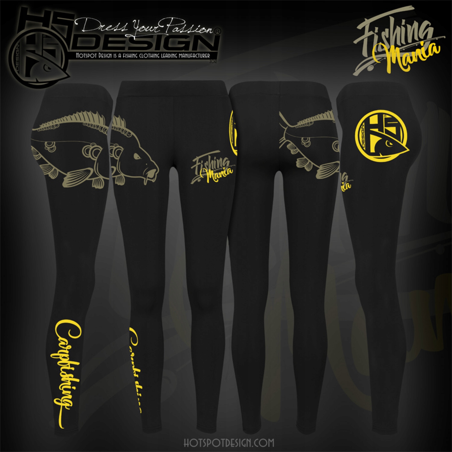Legginsy Women Fishing Mania Hotspot Design roz. S