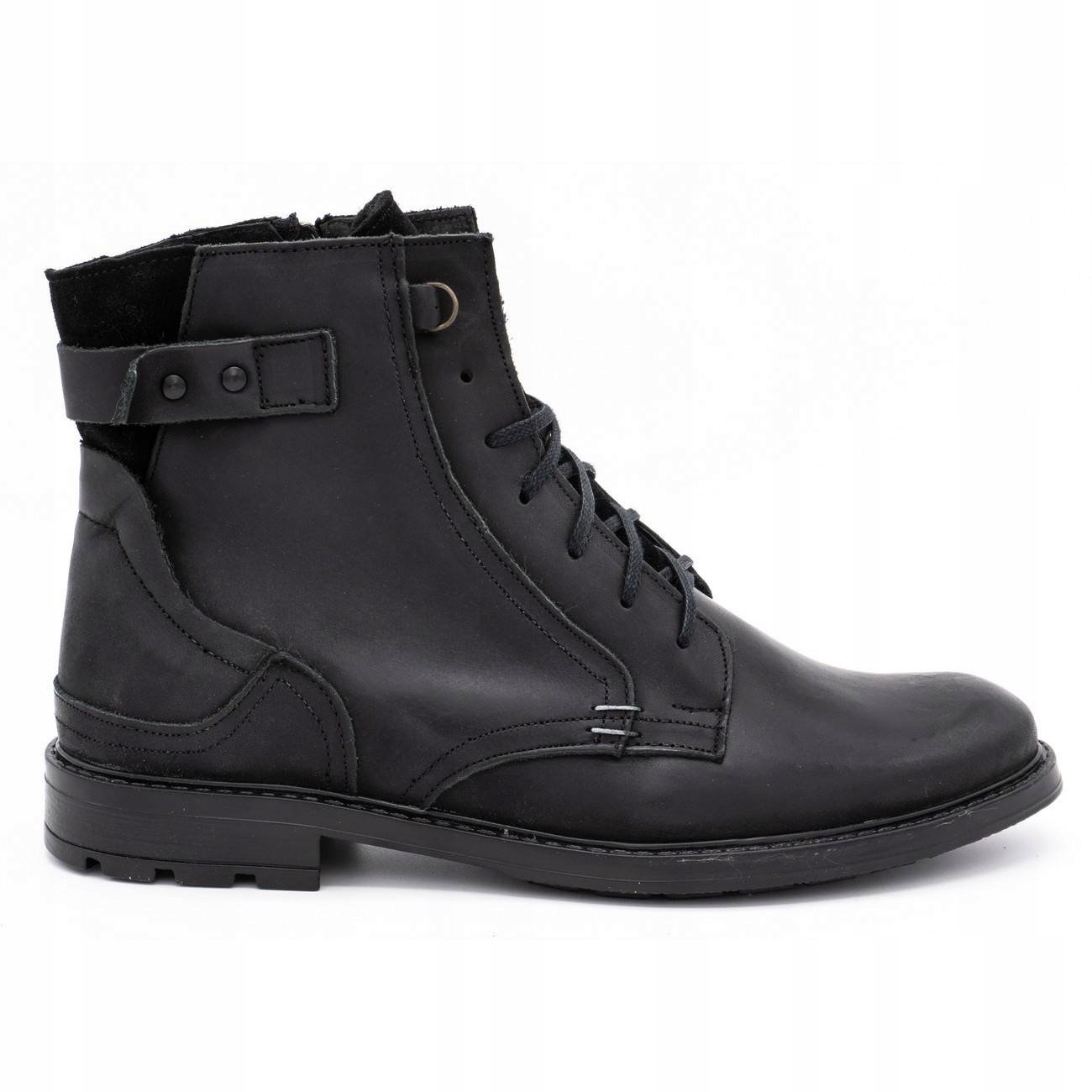 

Czarne Skóra naturalna Buty Komodo r.40