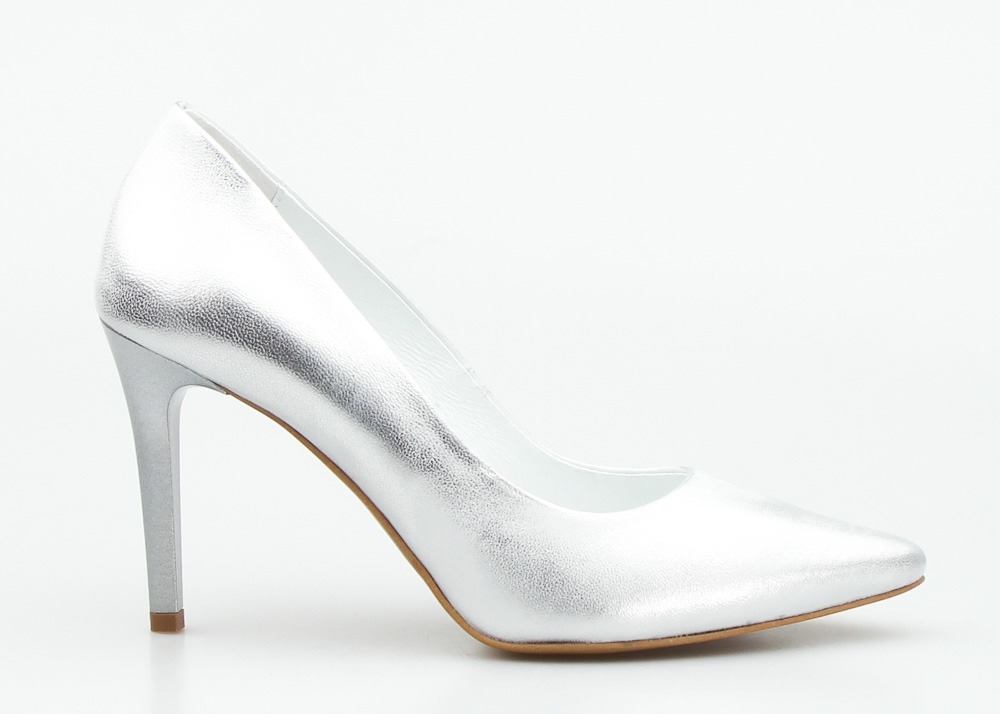 Vysoké Lodičky Přetíratelné Stříbrné 39