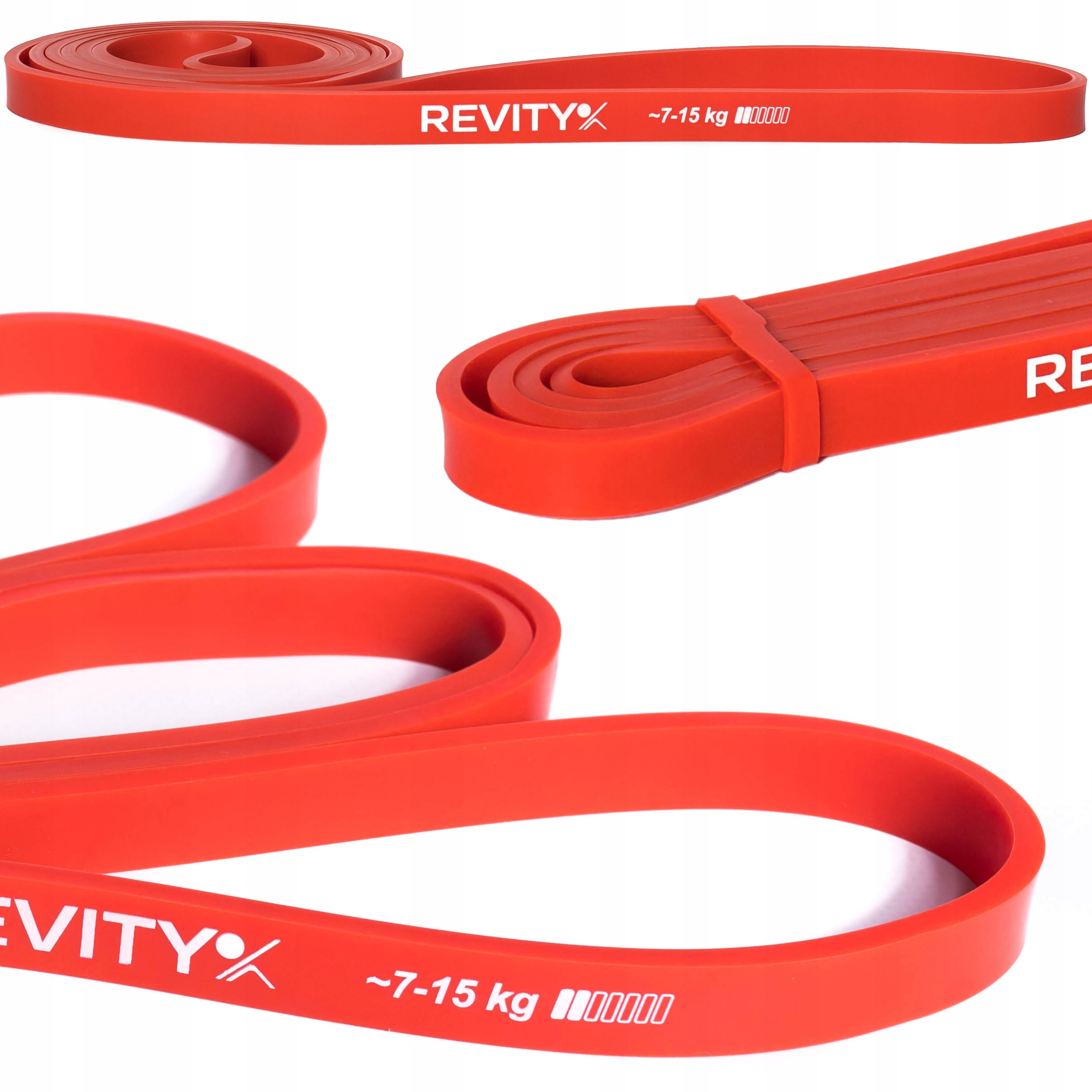 TAŚMA GUMA OPOROWA DO ĆWICZEŃ FITNESS CROSSFIT REHABILITACJI CZERWONA Kod producenta R2_2