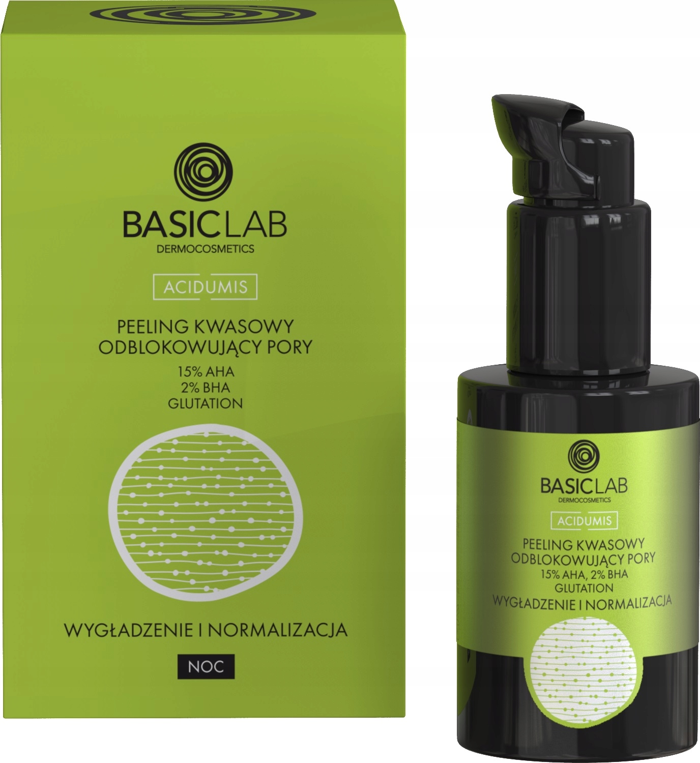 BASICLAB PEELING KWASOWY ODBLOKOWUJĄCY PORY 30ML