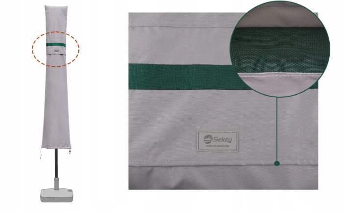 POKROWIEC NA PARASOL OCHRONNY 190 X 30/50 CM SZARY SEKEY Producent Sekey