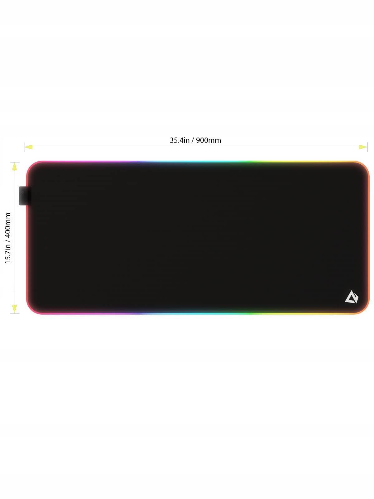 EASEMO Podkładka Gamingowa XXL RGB 900x400x4mm 7 Kolorów LED Antypoślizgowa — miniatura 8