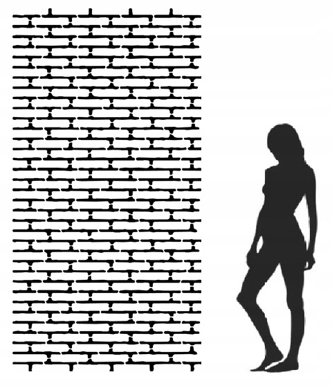 Omítací malířská šablona Cihla 250x120 omítka Architektonický beton MAXX10