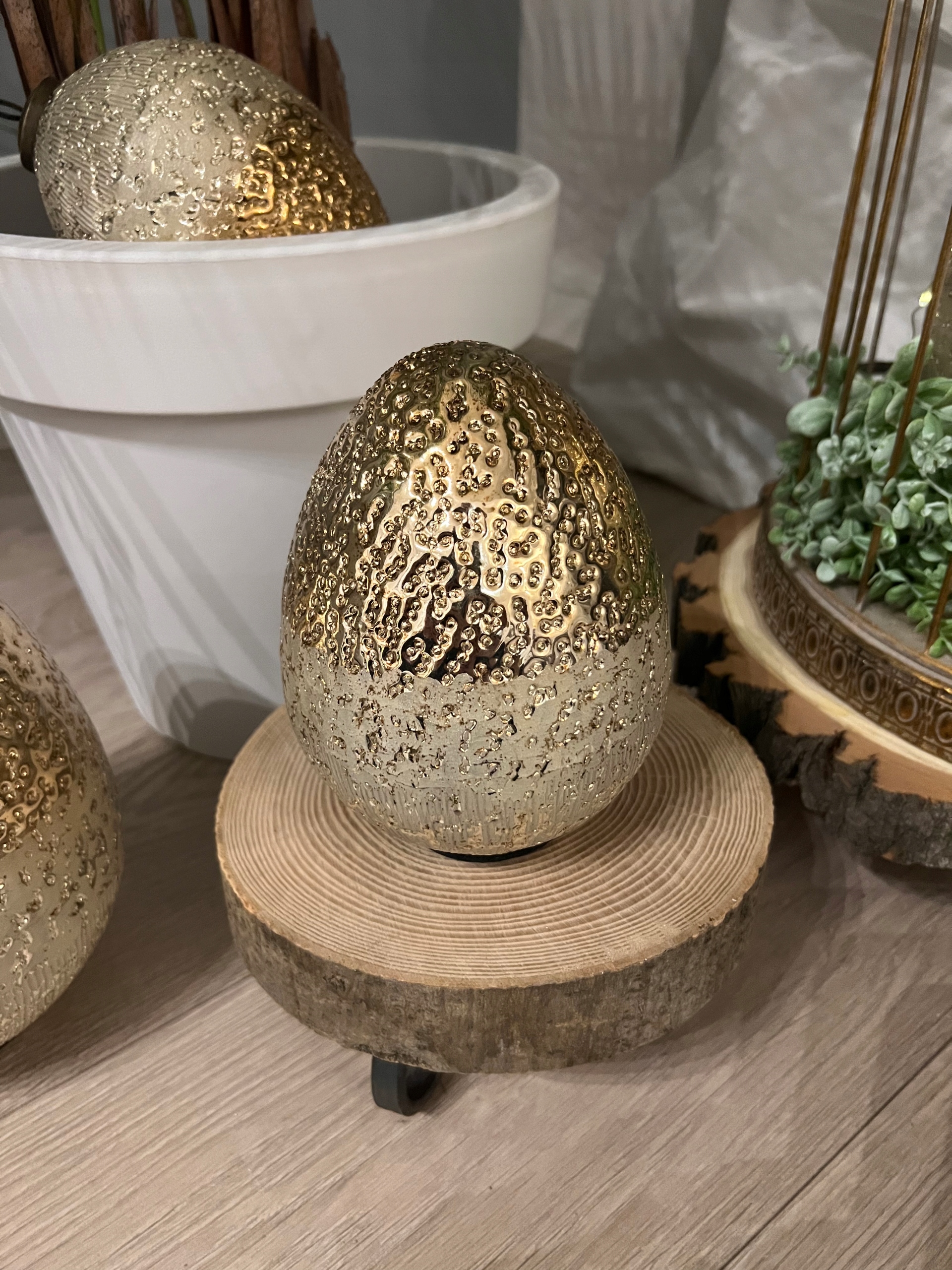 JAJO WIELKANOCNE SZKLANA OZODBA WIELKANOCNA 20 CM Materiał dominujący inny