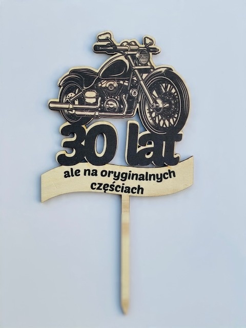 

Topper Na Tort Przebieg- 30, 40, 50 Motor Harley