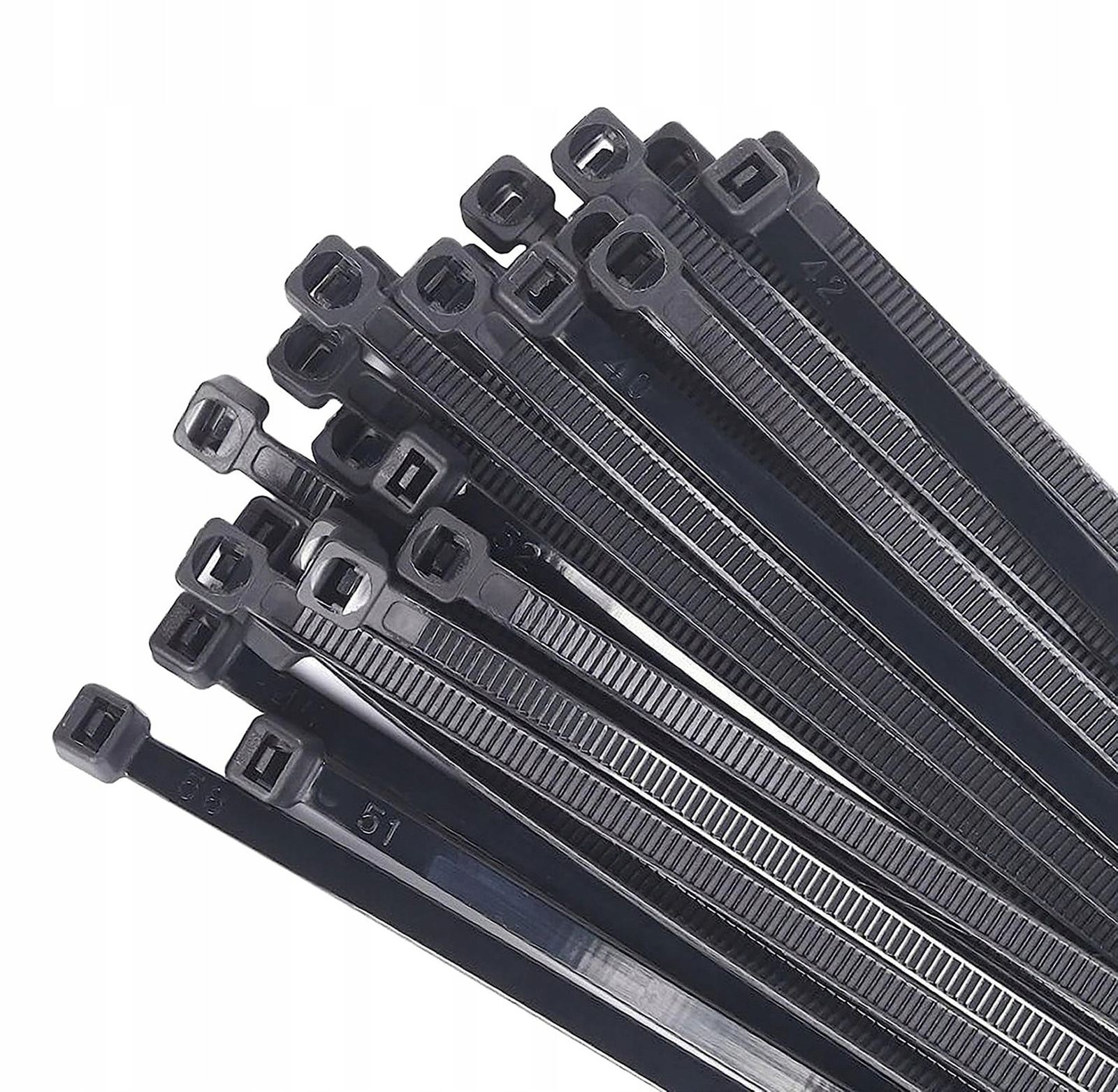 MOCNE OPASKI ZACISKOWE 3X300mm 100 SZT CZARNE TRYTYTKI KABLOWE ( 30CM )